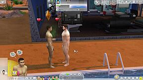 But gay cartoon sim gives in to public sex