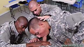 Emotional College Army Uniform Anal Drilling