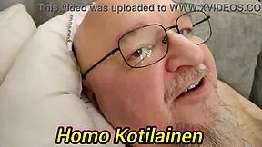 Amateur gay video from Finland, 61 years young