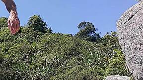 real raw sex among brazilian men on famous beach rocks