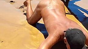 Hot Damn! Ladysilva Latina Shows Sexy Ass on Beach for Public Fucking!