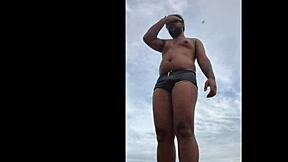 Big Brazilian boy works hard to satisfy with huge cock