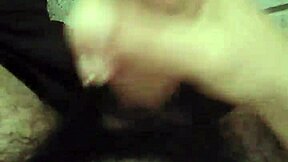 Young European lad in solo gay stroke session