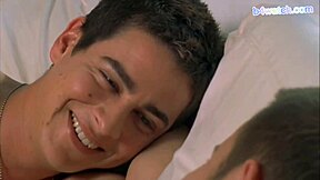 A gay movie sex scene clip with a handsome boy