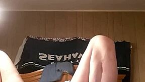 Solo dildo play with deep anal action on meoffnow