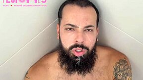 Barbudo Spat On by Hot Stud - Full Raw Action on Red!