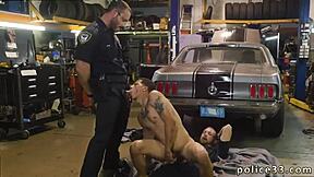 Gothic Twink Teens Play with Toys Under Police Watch