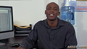 Multiple black guys banging hard in HR meeting video