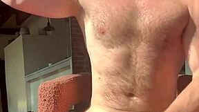 A gay video of a twink with a flexible body and a big muscle mass