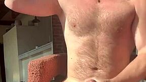 A gay video of a twink with a flexible body and a big muscle mass