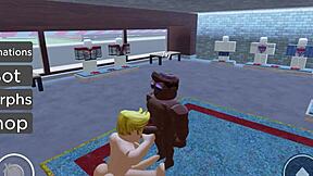 Gay Roblox game features public store gay anal sex scenes