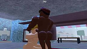 Gay Roblox game features public store gay anal sex scenes