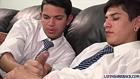 amateur latin twinks in college uniform go bareback anal crazy! 🔥💦