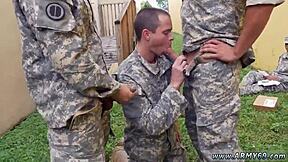 Military Teens Bang Hard in Outdoor Threesome Action