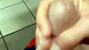 Big dick cock in outdoor handjob scene with bareback gay sex