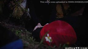 Uniformed police officers have a threesome in gay porn movie