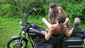 Hot video about long-haired bikers with awesome bodies