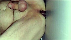 A girl took on a big cock at the abs gloryhole, it was awesome