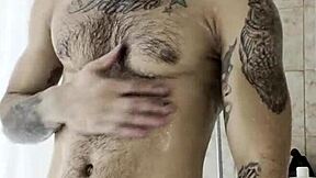 Hot steamy showers trigger intense solo action