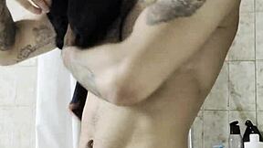 Hot steamy showers trigger intense solo action