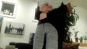 Spank my ass and jerk off my black cock, old man