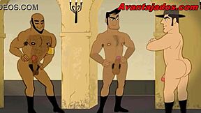 Putaria Quente com Toureiros no Desenho Gay Brasileiro