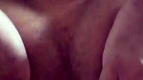 Delivery guy gets sloppy blowjob from trans beauty