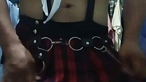 Travesti schoolgirl from the closet, a daring choice