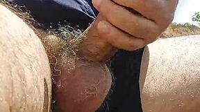 Ladysilva Latina Gay Handjob on Beach, Cum with Me