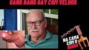 In bed with the devil - old guys gang bang gay audio