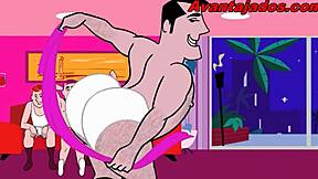 Gay animation sex cartoon at the party - a hot compilation