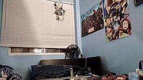 playing with my anal toy like a good puppy, getting that ass fucked amateur style