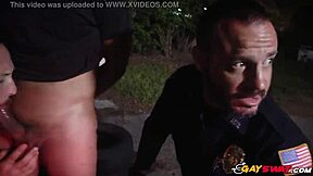 hey officers, loving that kinky BBC suck outdoors?