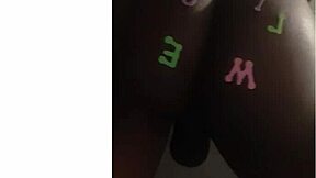 Bad Black Shemale Ass Play! Can You Handle This Solo Show?