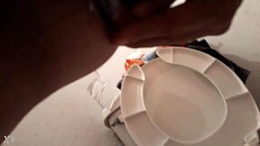 Crossdressing Prostitute Gets Intense Anal Action with Sticky Cum Finish.