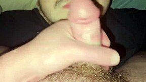 Damn! Face Fucking My Friend While Jacking Off His Huge Cock!