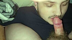 Damn! Face Fucking My Friend While Jacking Off His Huge Cock!
