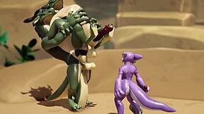 gay furry kobold party fun