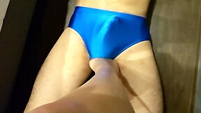 humiliation as bbw crushes my cock and balls with feet