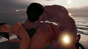 alone with bob on yacht, banging hard