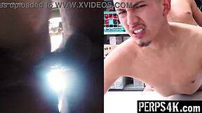 Suspect Breaks Down Under Pressure! Submits to Hardcore Fucking Session with Two Officers in Office - Perps4k!