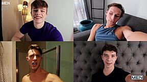 Man, Sam Ledger and Zane pounding twink hard in bedroom!