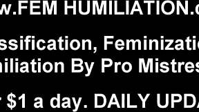 Take This Big Dildo Up Your Ass for Humiliation