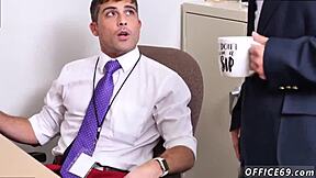 Hot Portuguese gay men enjoy steamy blowjob with cheerleader boy in wild scene