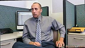 Straight Light Skin Guy with Huge Shaft in Gay Threesome