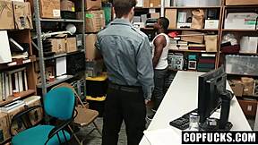 Shoplifter Twink Gets Barebacked Hard by Security Officer