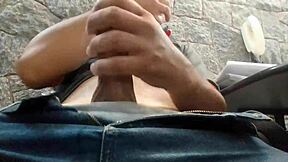 Solo Boy Jerking Off Outdoors in Public! What a Sight!