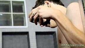 y boy bareback action in bathroom scene