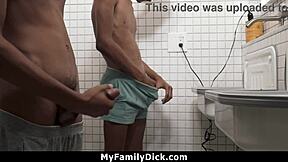 I can't believe my twin and I jerked off together. Comparing cocks felt unreal!