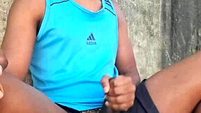 Public Jerk-Off with Big Black Cock for You to See!